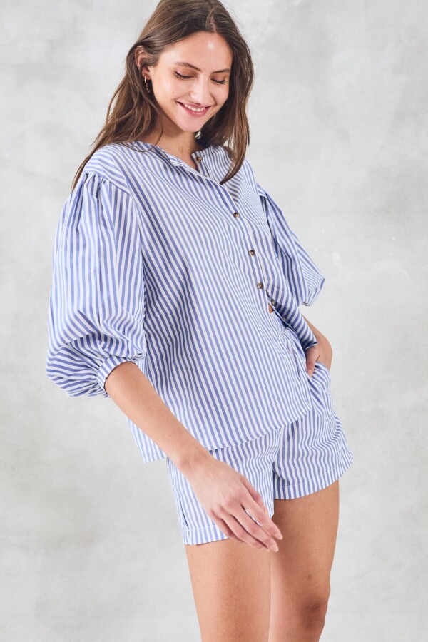 Camisa Celeste