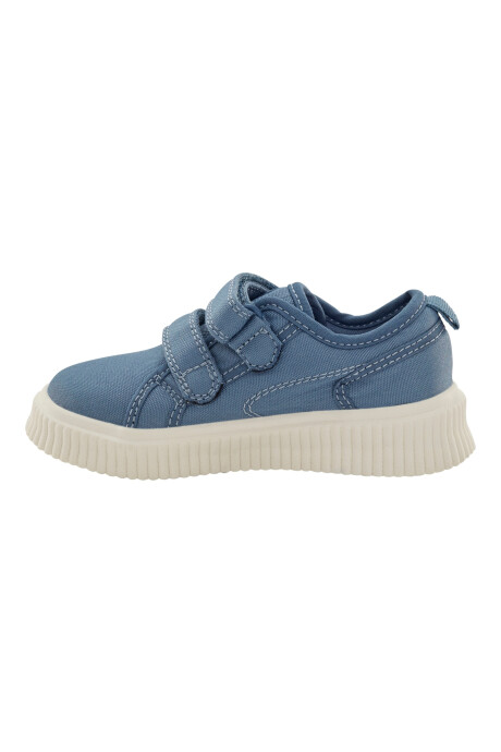 Zapatilla con velcro, azul Sin color