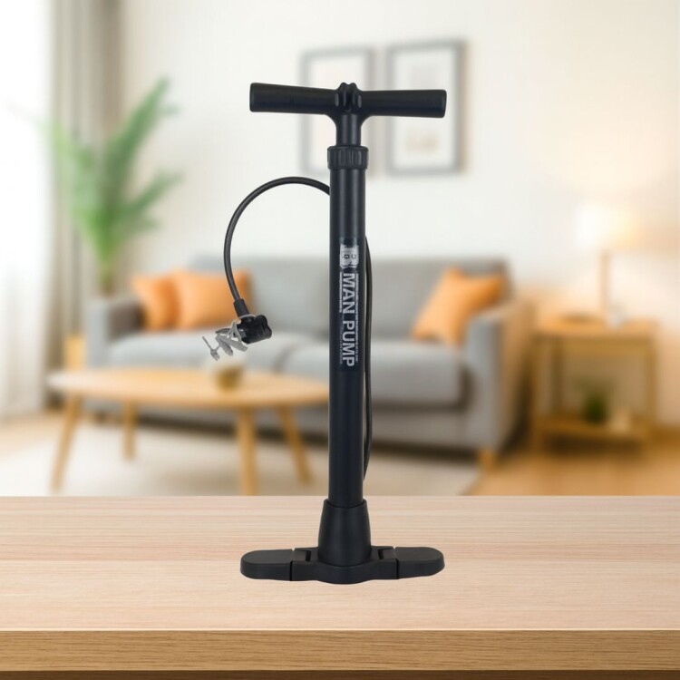Inflador Manual de Pie para Bici Pelotas 7 Bar 120PSI NEGRO