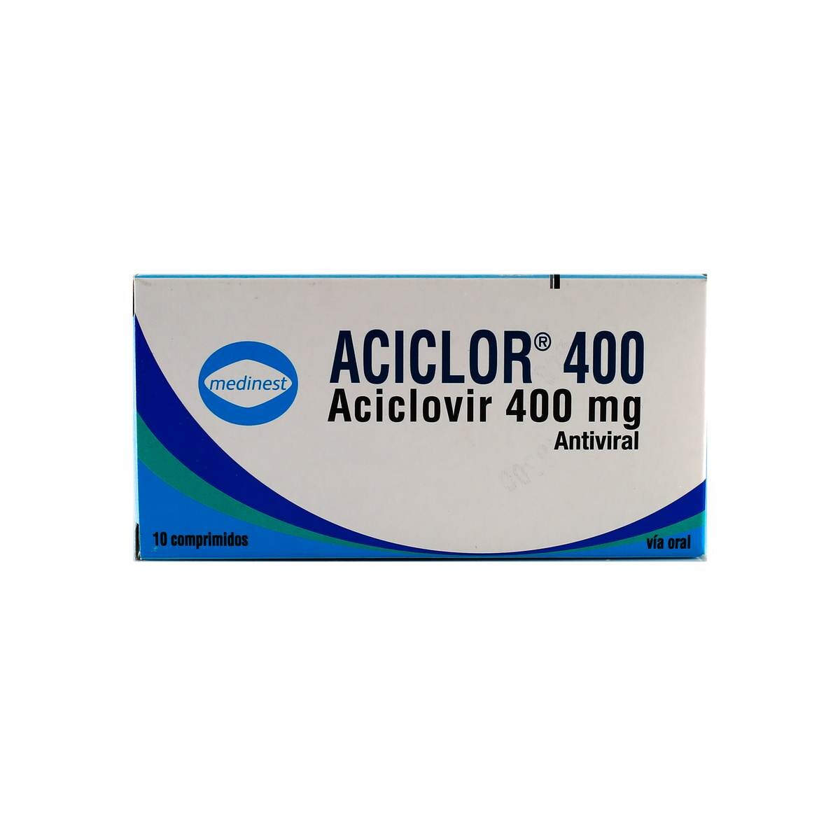 ACICLOR 400 MG. CJ X 10 COMP. 