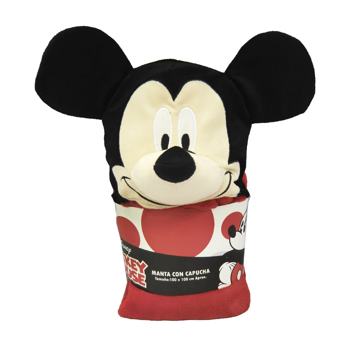 Frazada Infantil con Capucha 100 x 100 cm - Mickey 