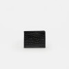 Billetera De Hombre Bernard En Cuero Croco Satinado Croco Shine Negro