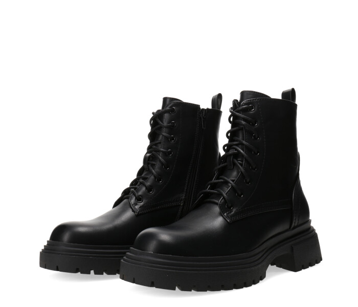 Botas de Mujer Miss Carol THAI acordonada y con cierre Negro