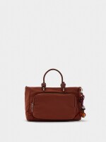 Bolso Tote De Nylon Con Colgante S teja