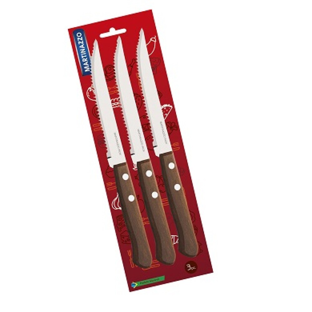 Universal Set 3 cuchillos mango madera 30335 Universal Set 3 cuchillos mango madera 30335