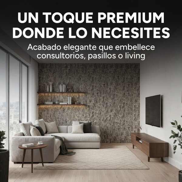 Pack x3 Placa PVC Símil Mármol 2,44x1,22m 3mm Resistente Mármol Gris