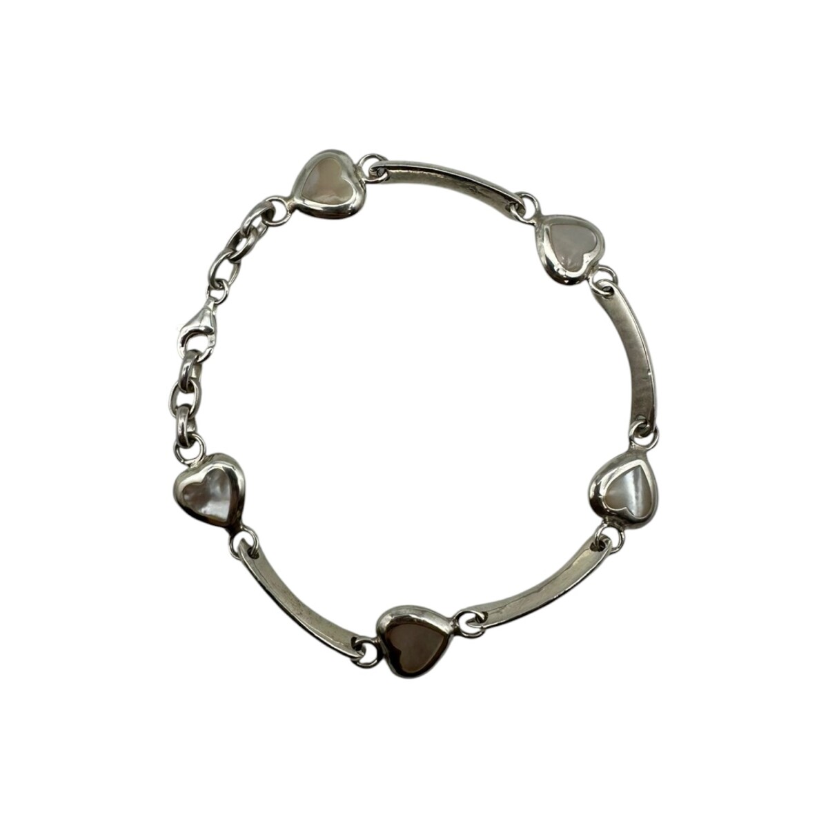 Pulsera corazón-Plata 925-Piedra zirconia-PU3829 - conpiedra 