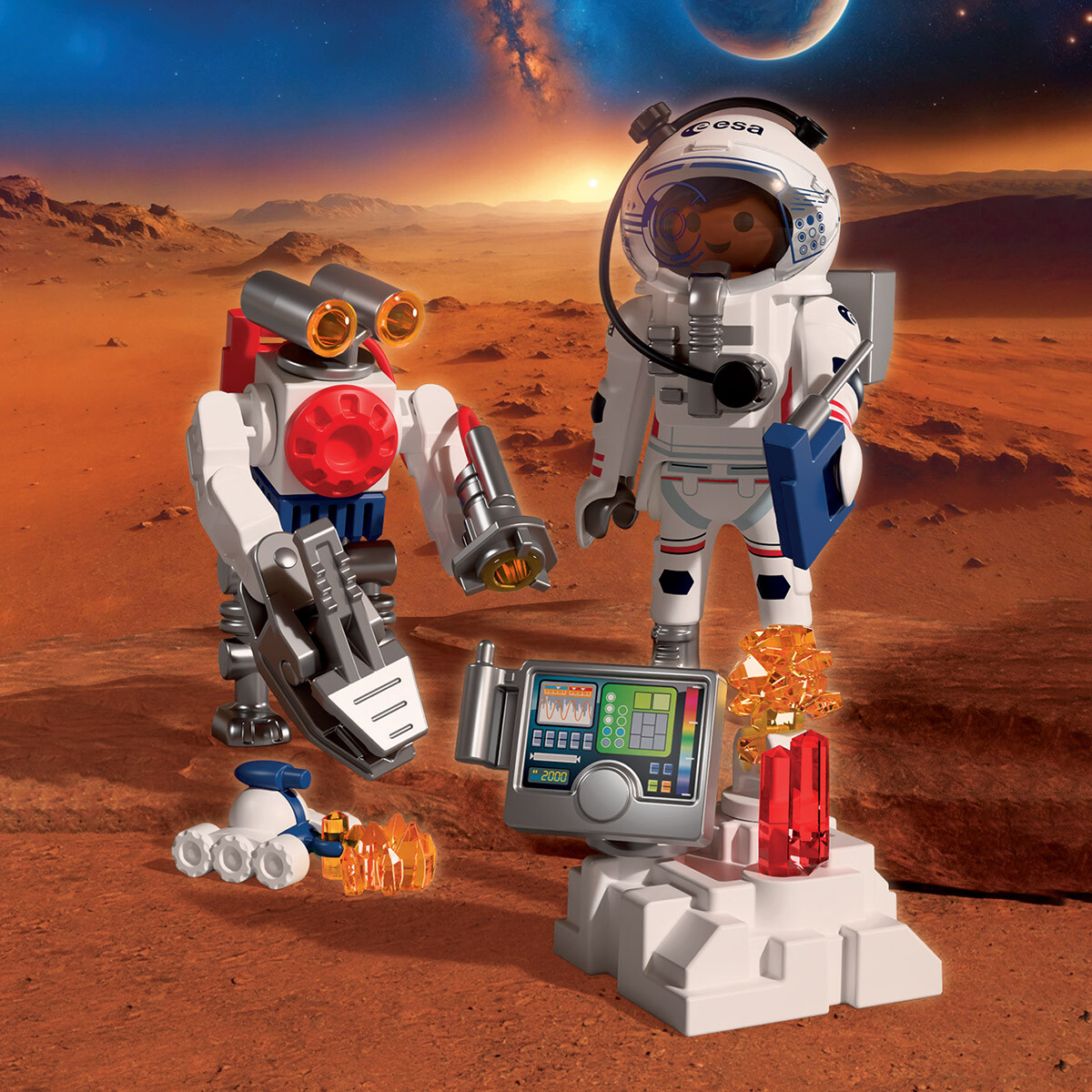 Astronauta con Robot Playmobil 42 Piezas 