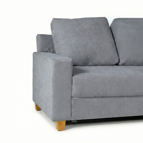 Rinconera Lucci - Tela Microfibra - Chaise derecho Berlin 06 (Grafito)