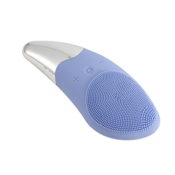 Cepillo Masajeador Limpiador Facial Contorno Ojos Silicona Azul