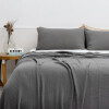 CUBRECAMA BAMBOO MUSLIN GRIS - 1 PLAZA