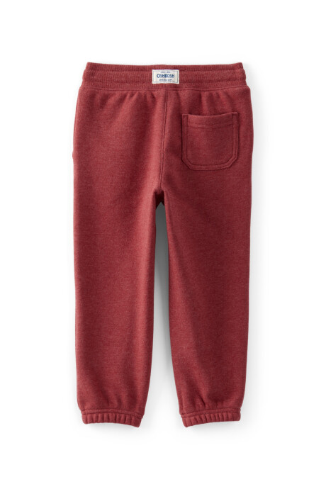 Pantalón de algodón, rojo. Talles 2-5T Sin color