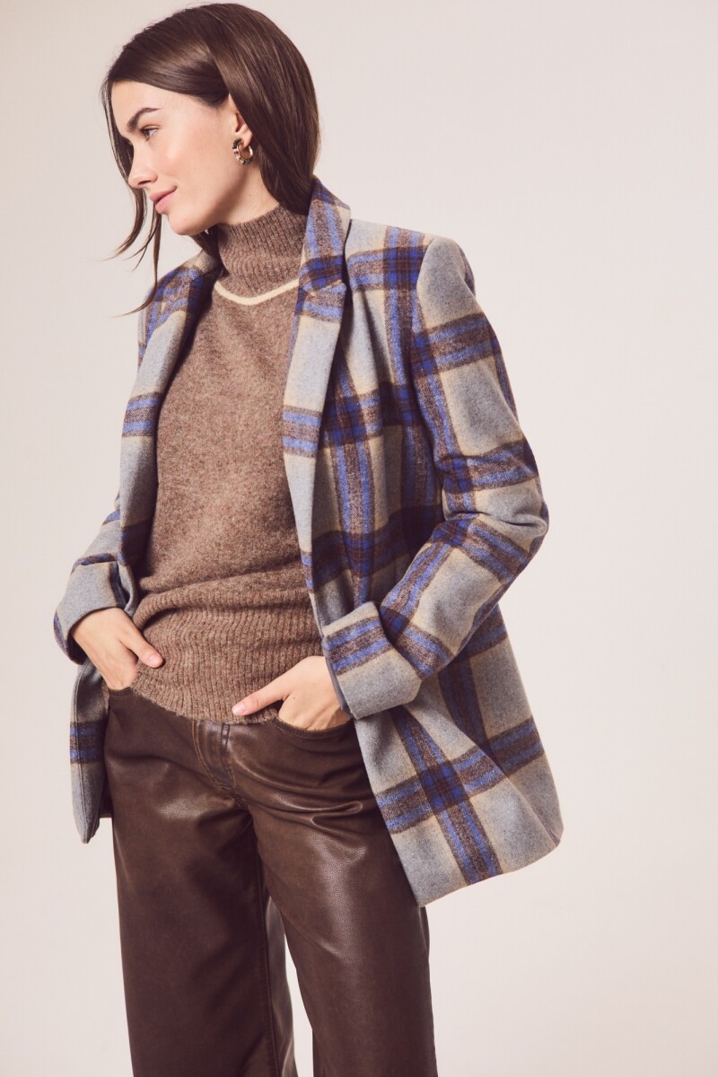 Blazer Cuadros Lana Multi
