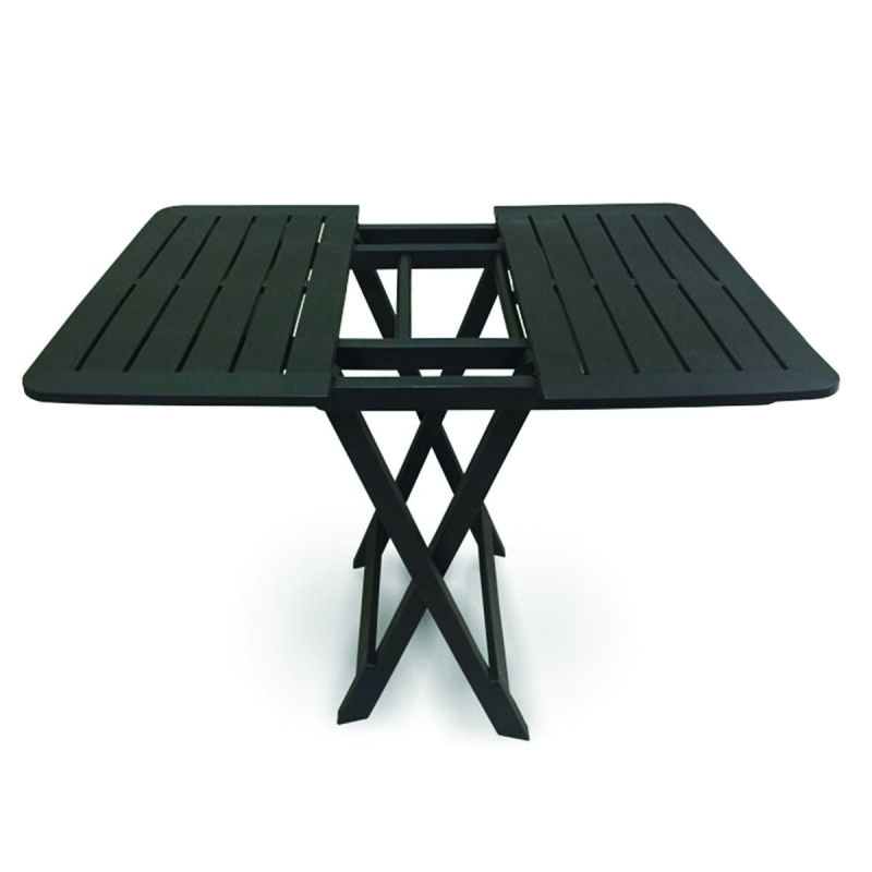 Mesa plegable de jardín resistente NEGRO