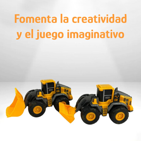 Set Juguetes X6 Máquinas de Construcción Plástico Resistente Amarillo/negro