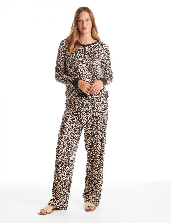 Pijama Con Pantalon MULTI/NEGRO