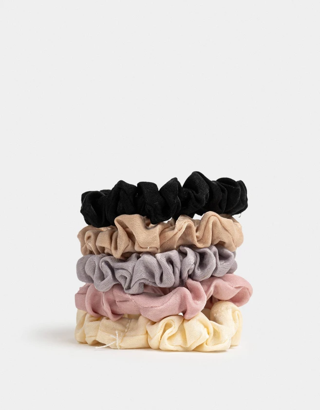 Skunzies Set por 10 Set De Scrunchies - Combinacion Bicolor