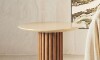 Mesa Lateral - 43cm - Linea Manhattan Natural/Beige