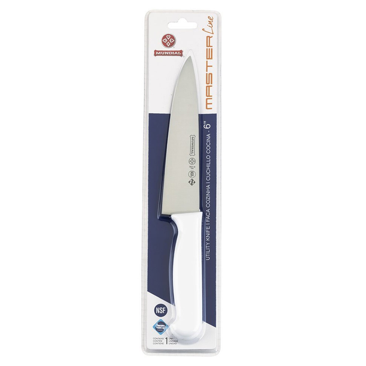 Cuchillo de cocina 6'' mango blanco - BLANCO 