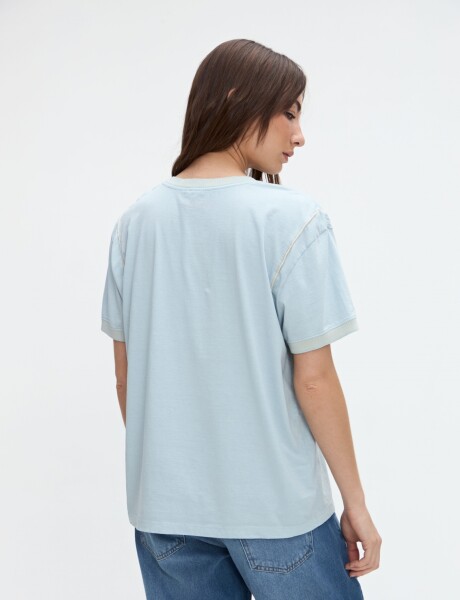 Remera Roma Celeste