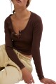 BAIL OUT LS LAYER Marron