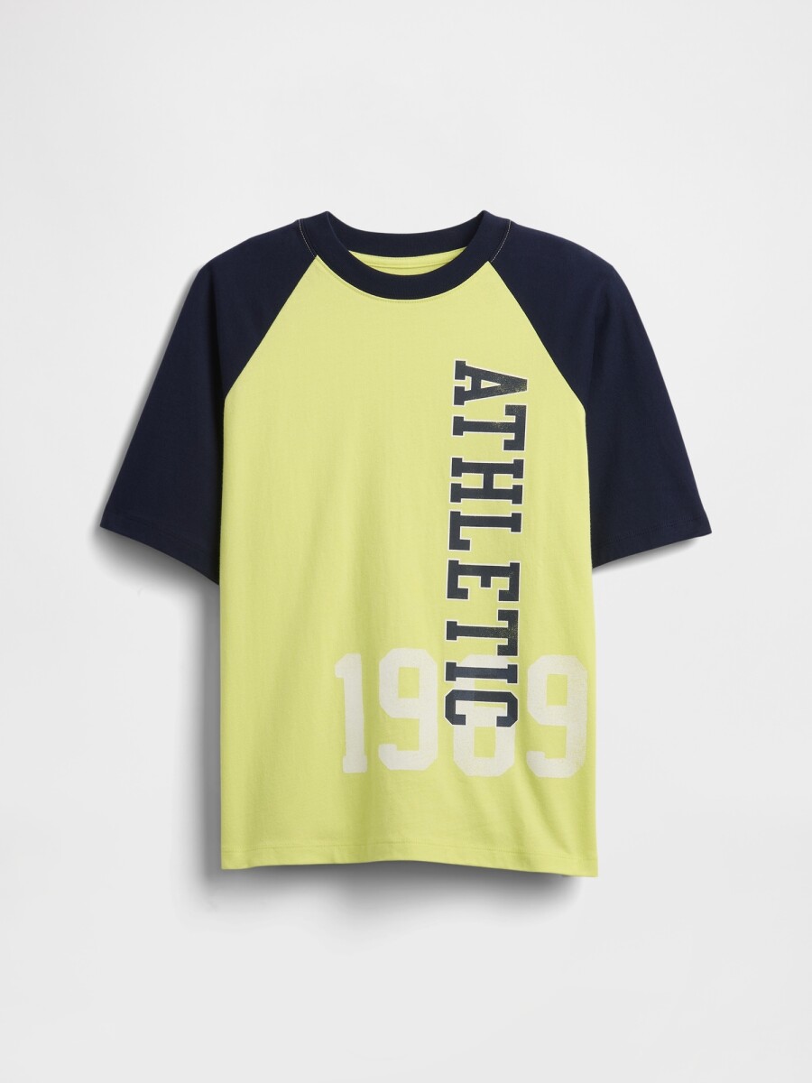 Remera Relaxed Niño - Radioactive Neon Prt 