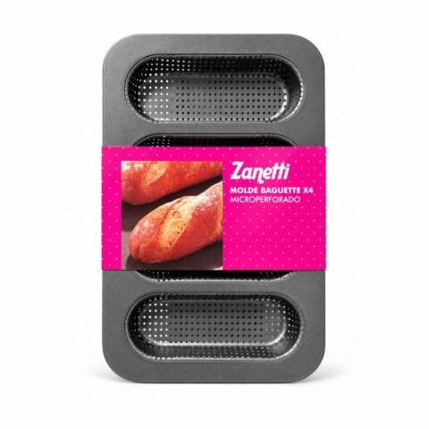 Molde Baguette Microperforado x4 Molde Baguette Microperforado x4