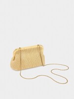 Bolso De Fiesta Efecto Rafia natural