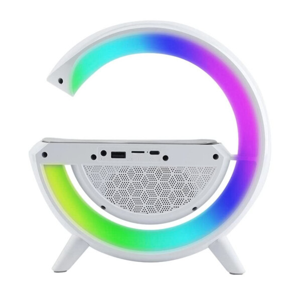 Lampara Velador Led Portatil Carga Qi Parlante Inalambrico Lampara Velador Led Portatil Carga Qi Parlante Inalambrico