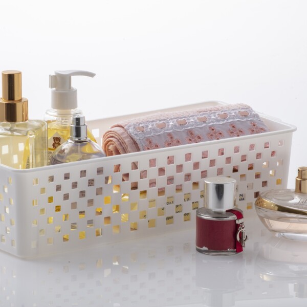ORGANIZADOR QUADRATTA 34X15X9 CMS BLANCO BLANCO