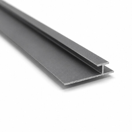 Perfil Para Placas de PVC Union Negro Mate 3mm x 2.5mts Perfil Para Placas de PVC Union Negro Mate 3mm x 2.5mts