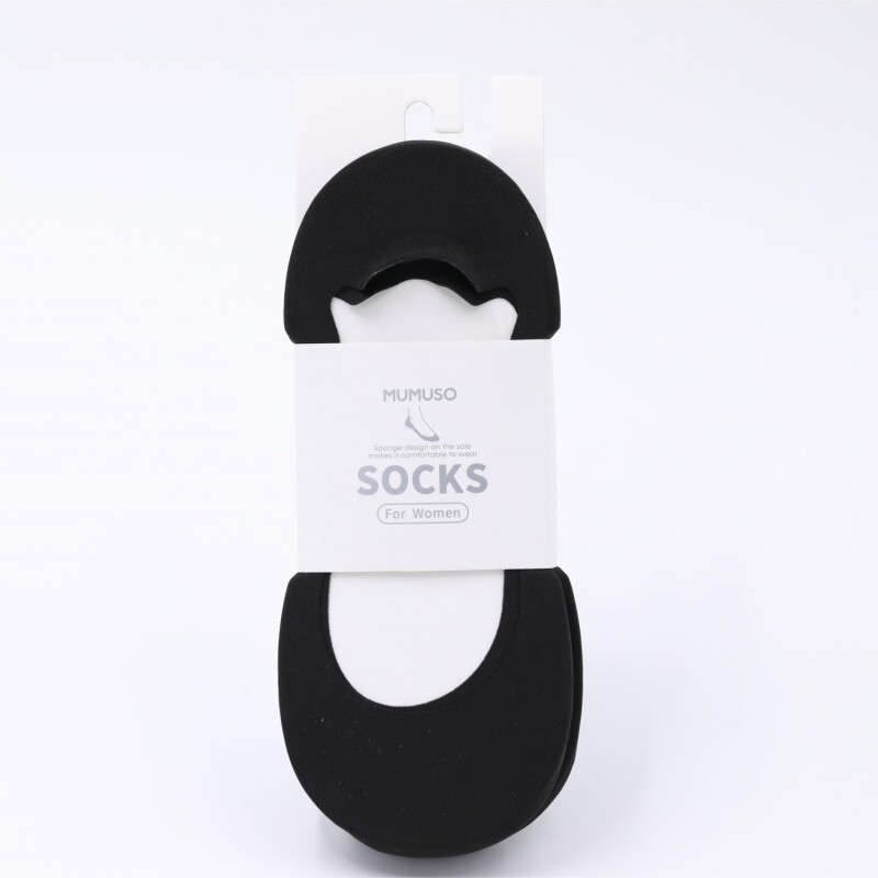 CALCETINES NO SHOW ANTI-DROP MUJER (2 PARES/NEGRO) CALCETINES NO SHOW ANTI-DROP MUJER (2 PARES/NEGRO)