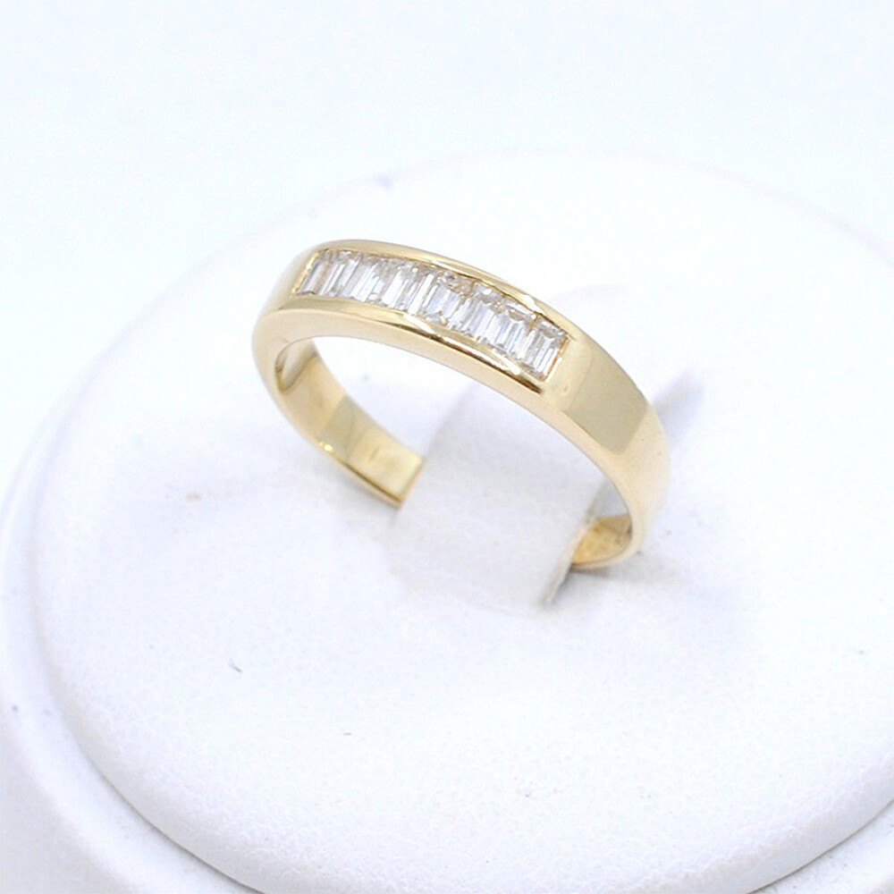 Anillo Medio Sin Fin En Oro 18K Y Brillantes Anillo Medio Sin Fin En Oro 18K Y Brillantes
