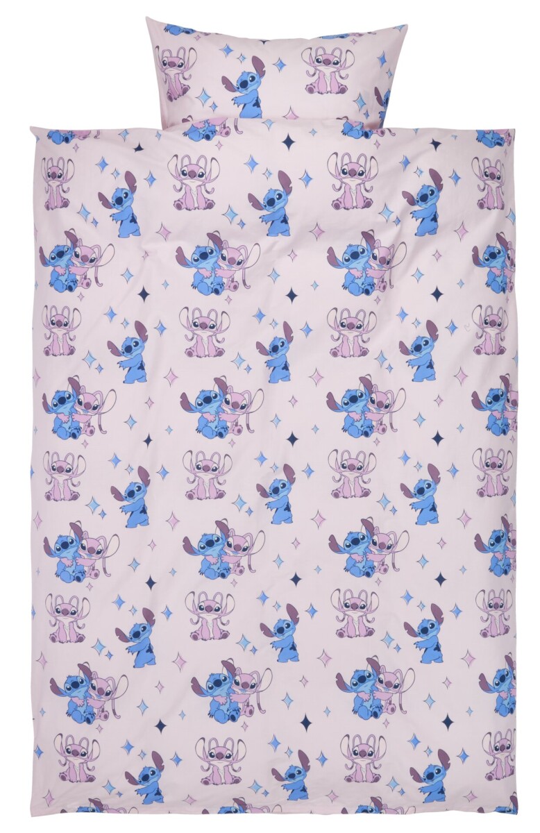 Juego funda nórdica STITCH 155x220 rosa 