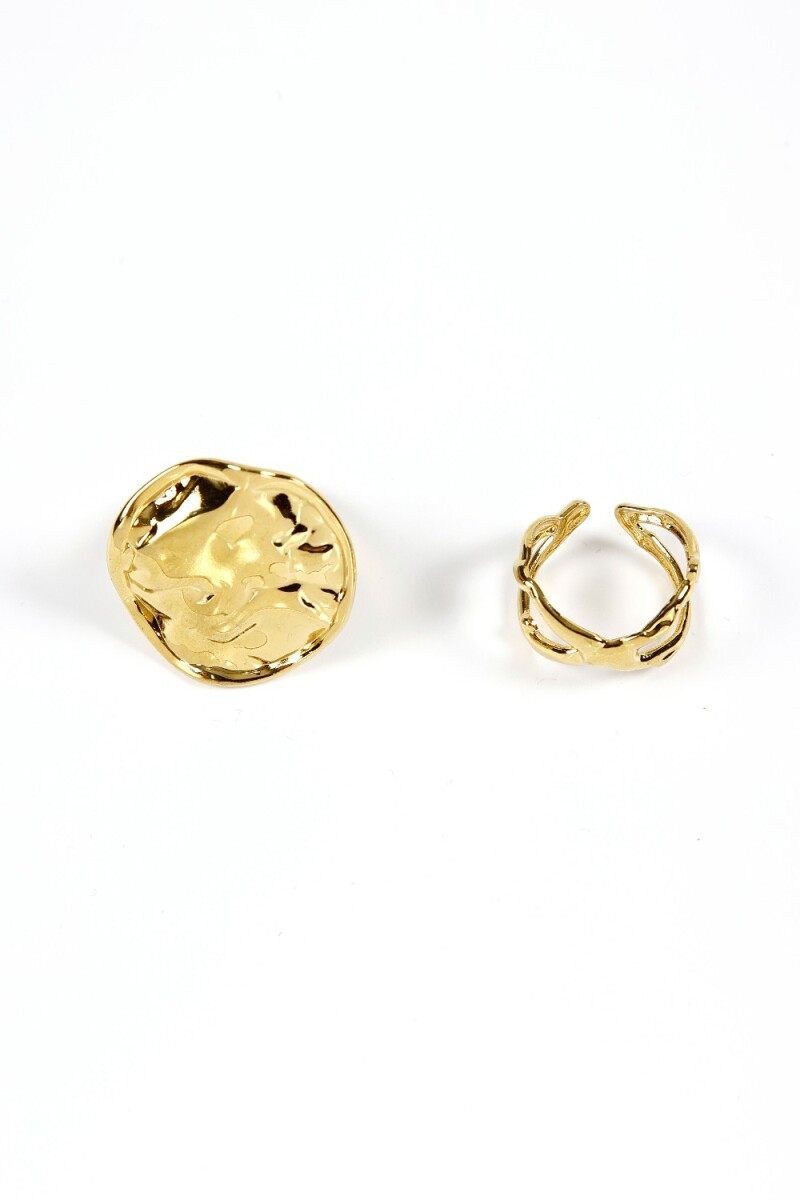 Anillo Ako, Set X2 - Dorado 