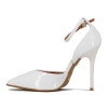 Zapato Vizzano Mujer Con Pulsera Taco 11cm Blanco