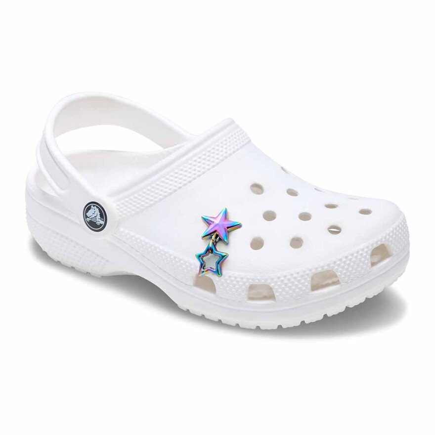 Jibbitz Iridescent Double Star Multicolor