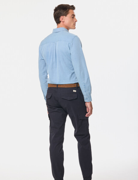 PANTALÓN CARGO Azul