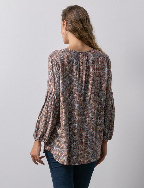 Blusa Print TOSTADO/MULTI