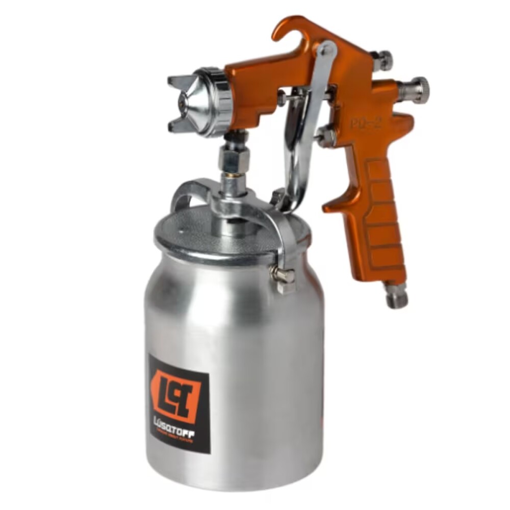 Pistola de pintar alta presión-tacho aluminio 1 lt Pistola De Pintar Alta Presión-tacho Aluminio 1 Lt
