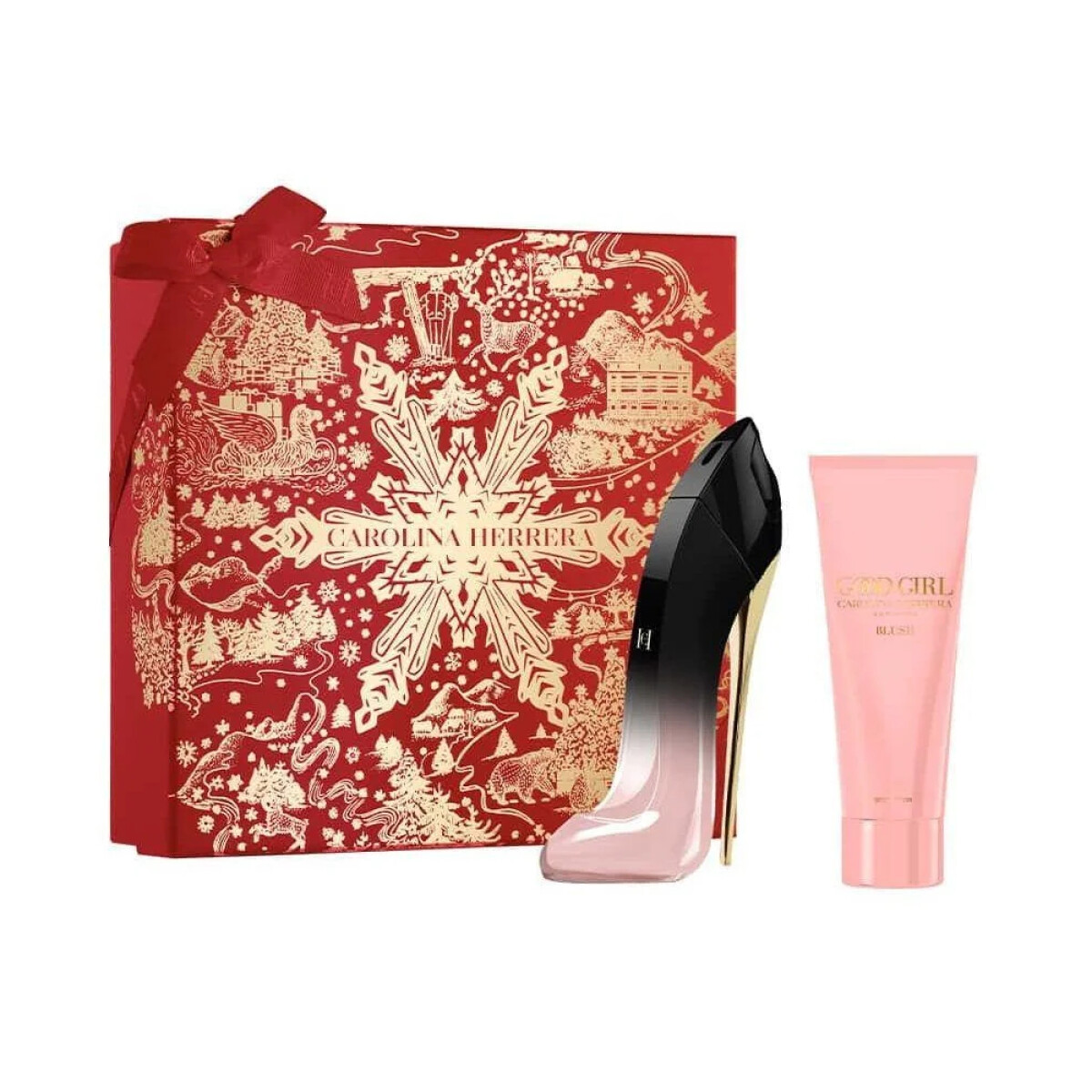 Perfume Carolina Herrera Good Girl Blush Elixir 80ml + Body Lotion Blush 100ml 