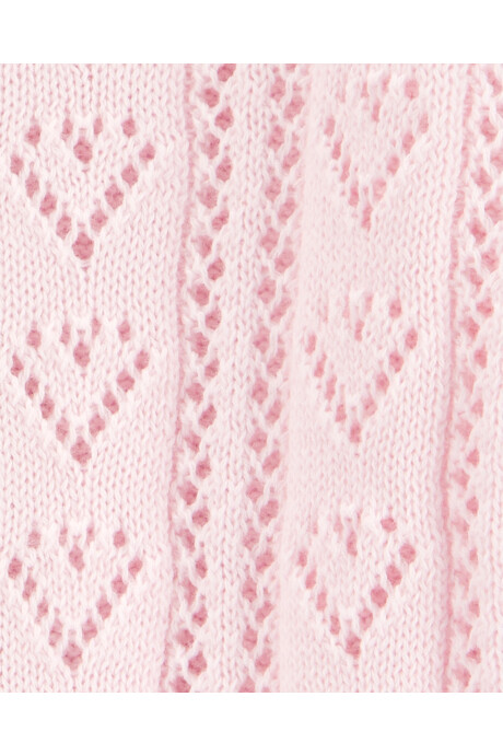 Saco de punto de algodón, diseño corazones Sin color