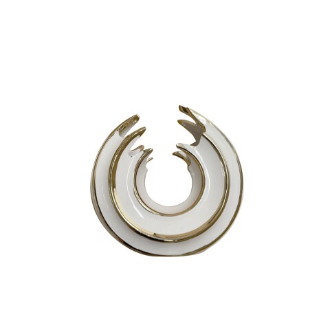 ADORNO CERAMICA D16x6CM BLANCO ADORNO CERAMICA D16x6CM BLANCO