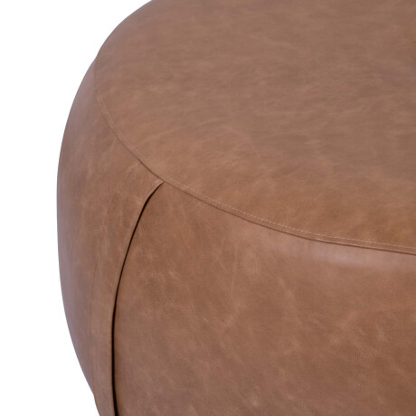 PUFF CUERO MARRON OLTEN CAMEL