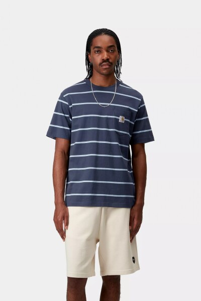 S/S Aiken Pocket T-Shirt Azul