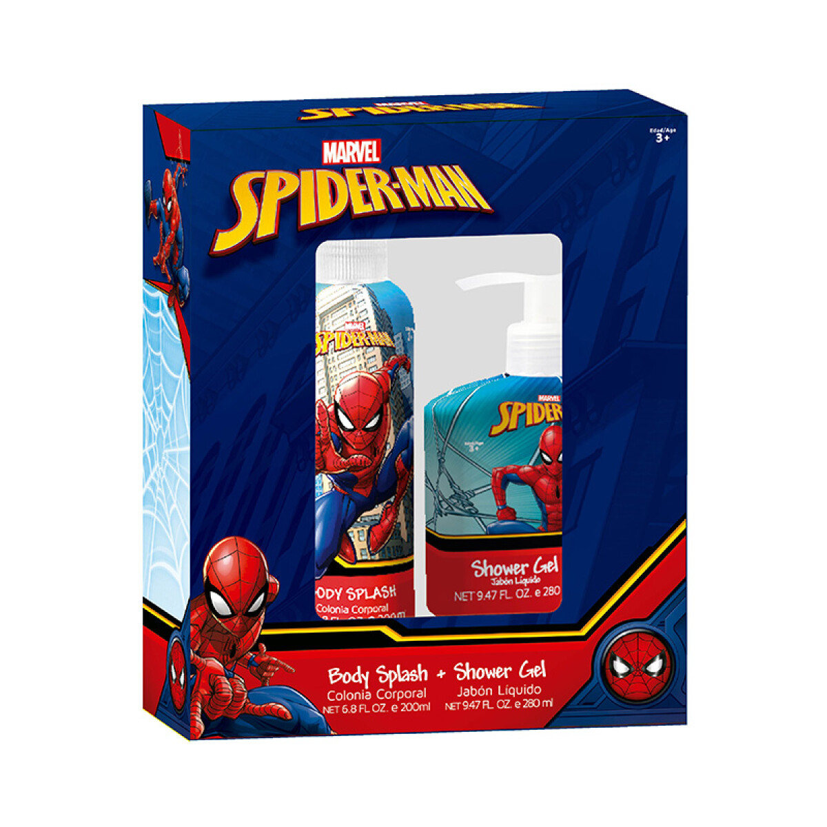 Set body splash + gel de ducha Línea Disney - Spiderman 