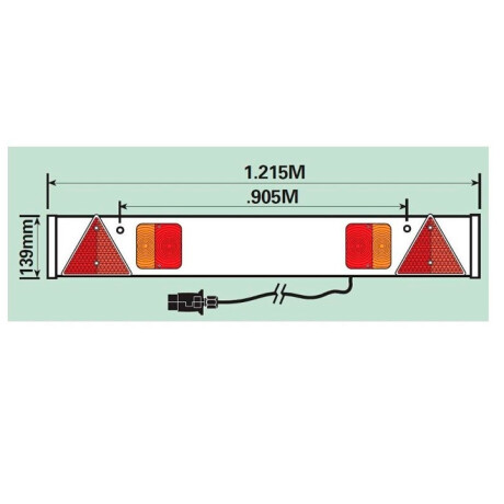 FAROL - PANEL FAROLES Y REFLECTIVOS TRAILER 5.60 120x14 - FAROL - PANEL FAROLES Y REFLECTIVOS TRAILER 5.60 120x14 -