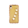 Protector para iPhone XR diseño corazones color dorado Protector Para Iphone Xr Diseño Corazones Color Dorado