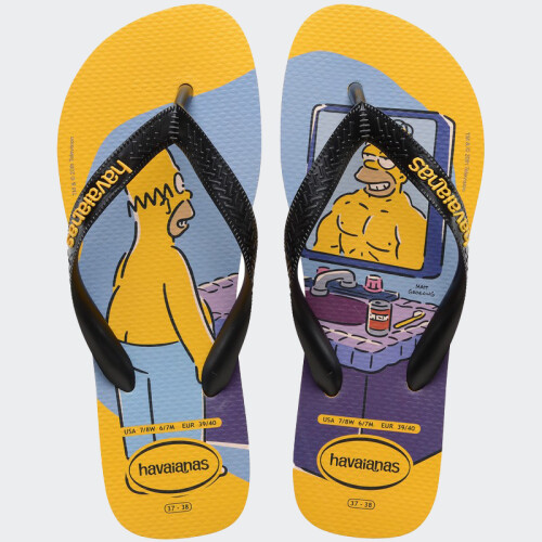 Ojotas Havaianas Simpsons Amarillo