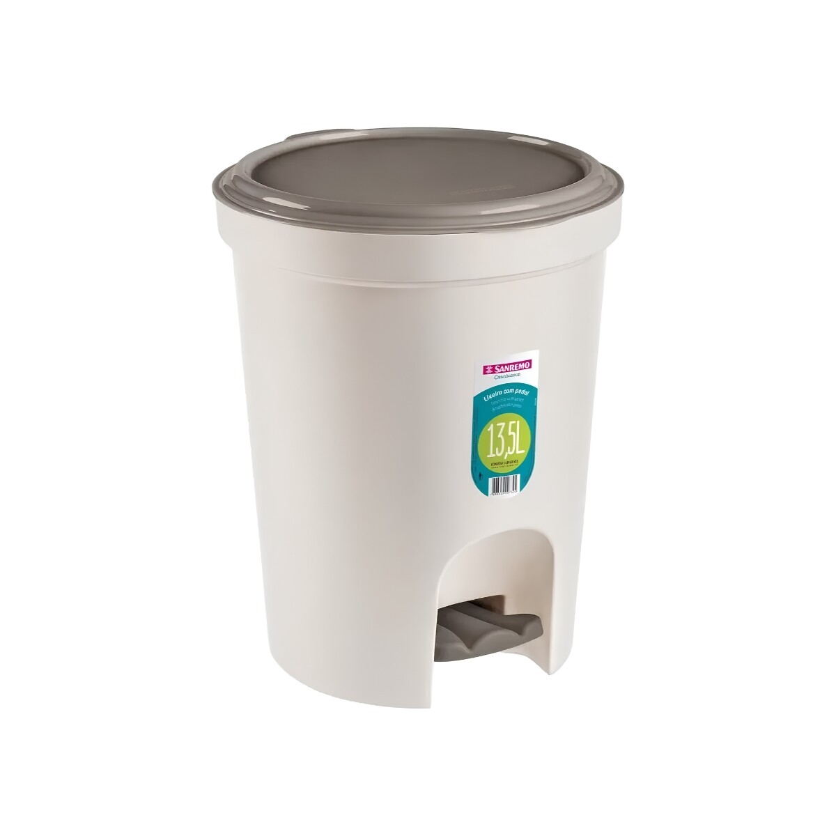 Basurero Con Pedal 13,5 Lts Sanremo 